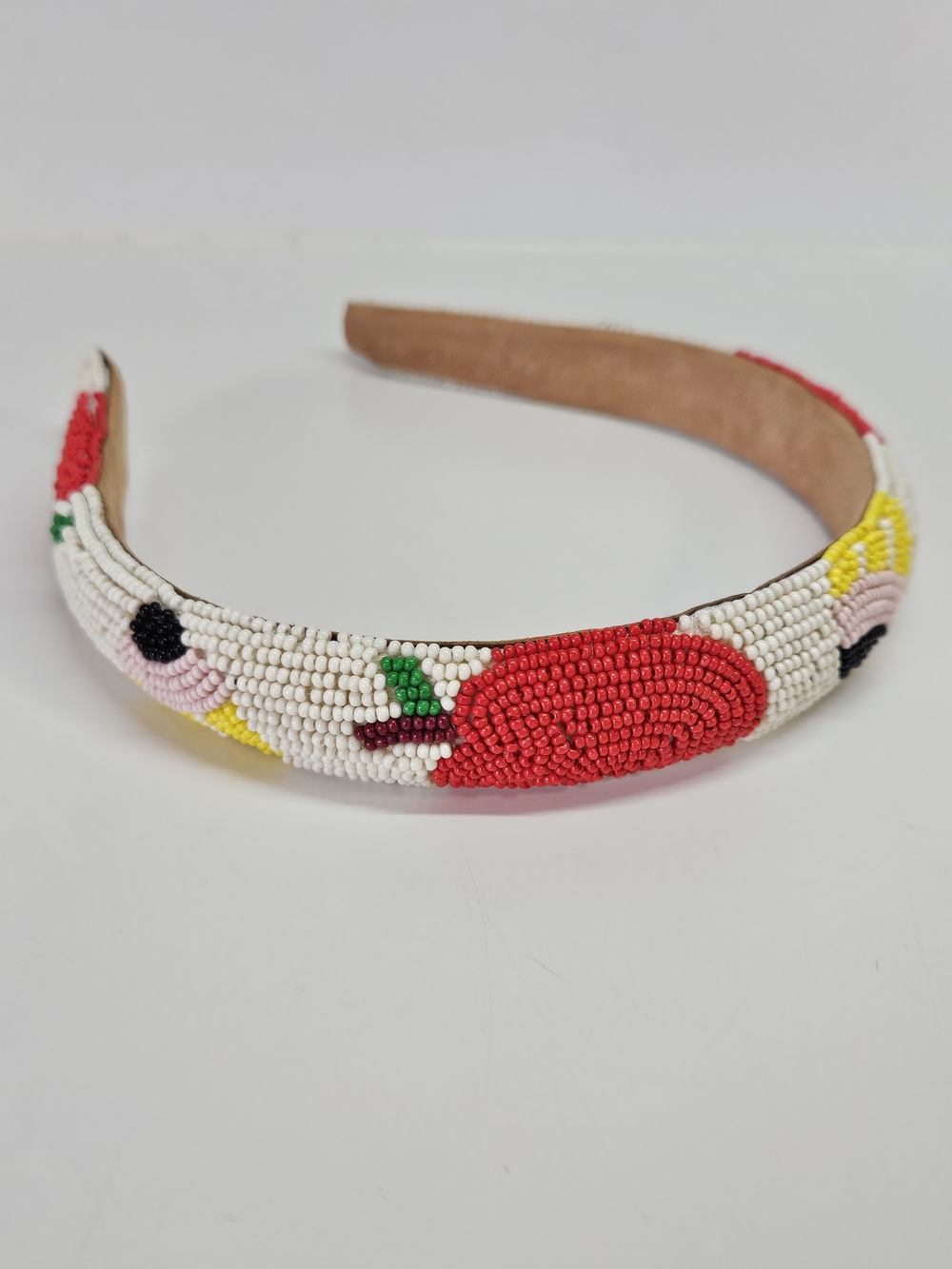 Piper K Hand-Beaded Teacher School Headband Apples Pencils Hair